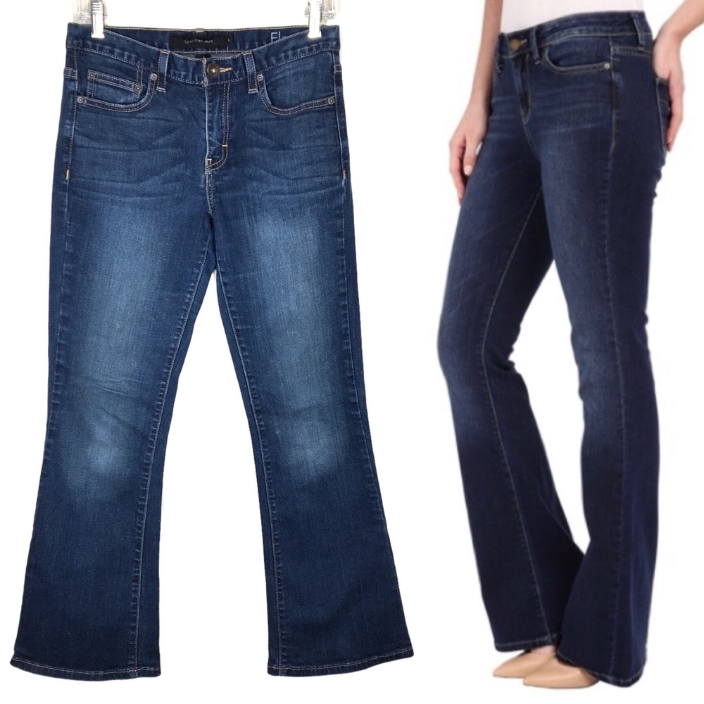 Calvin Klein Jeans | Dark Wash Flare Leg Stretch Denim Jeans